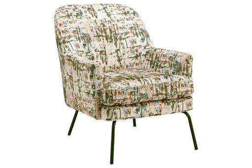 Dericka Beige/Green Accent Chair - Lara Furniture