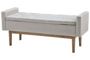 Briarson Beige/Brown Storage Bench - Lara FurnitureAccent Bench
