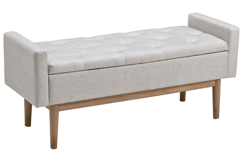 Briarson Beige/Brown Storage Bench - Lara FurnitureAccent Bench