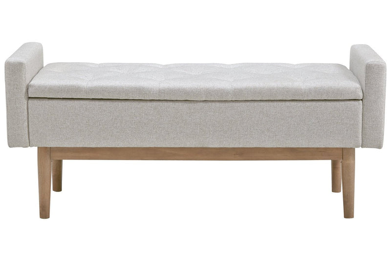 Briarson Beige/Brown Storage Bench - Lara FurnitureAccent Bench