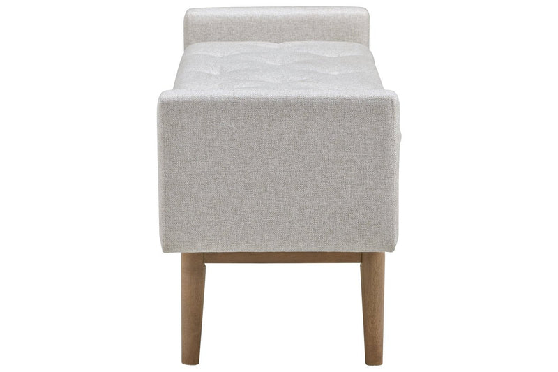 Briarson Beige/Brown Storage Bench - Lara FurnitureAccent Bench