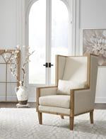 Avila Linen Accent Chair - Lara Furniture
