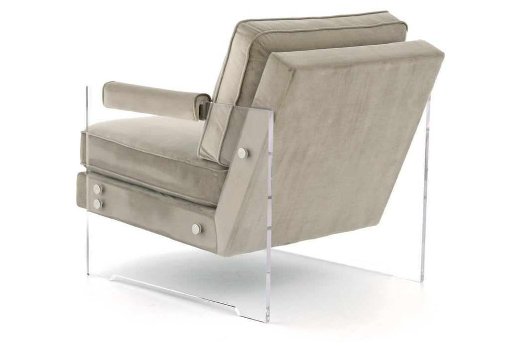 Avonley Taupe Accent Chair - Lara Furniture