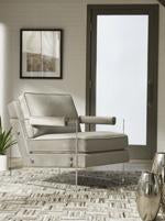 Avonley Taupe Accent Chair - Lara Furniture