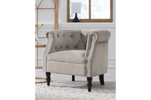 Deaza Taupe Accent Chair - Lara Furniture