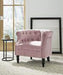 Deaza Pink Accent Chair - Lara Furniture