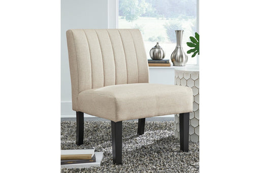 Hughleigh Beige Accent Chair - Lara Furniture