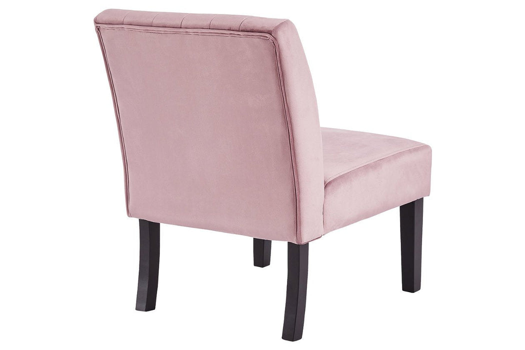 Hughleigh Pink Accent Chair - Lara Furniture