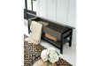 Rhyson Brown Storage Bench - Lara Furniture