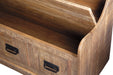 Garrettville Brown Storage Bench - Lara Furniture