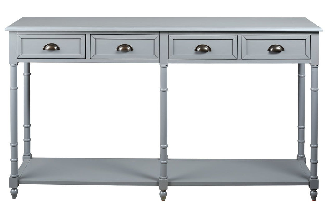 Eirdale Gray Sofa/Console Table - Lara Furniture