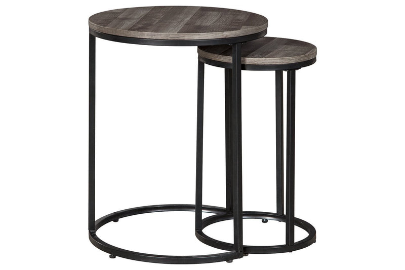 Briarsboro Black/Gray Accent Table (Set of 2) - Lara FurnitureTable