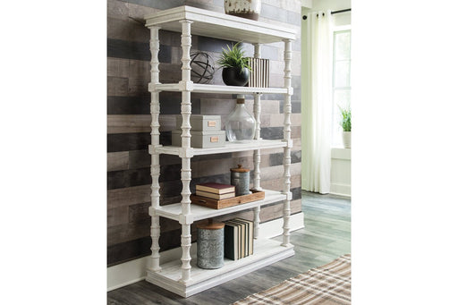 Dannerville White 74" Bookcase - Lara Furniture