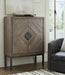 Premridge Antique Gray Bar Cabinet - Lara Furniture