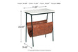 Etanbury Brown/Black/White Accent Table - Lara Furniture