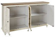 Roranville Antique White Accent Cabinet - Lara FurnitureCabinet