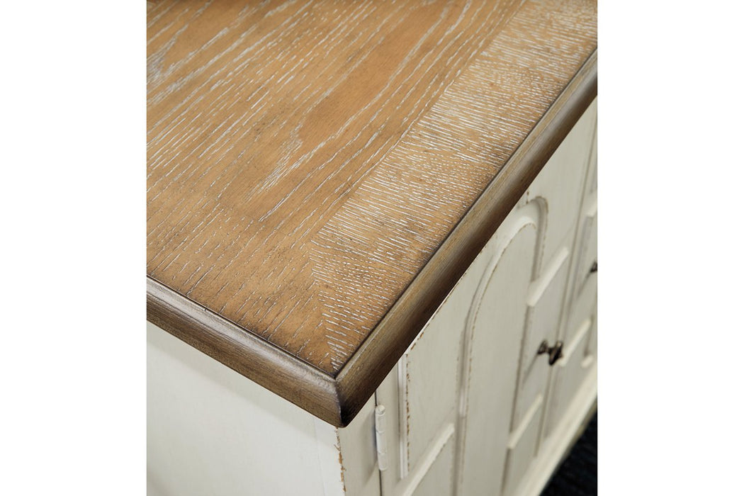 Roranville Antique White Accent Cabinet - Lara Furniture