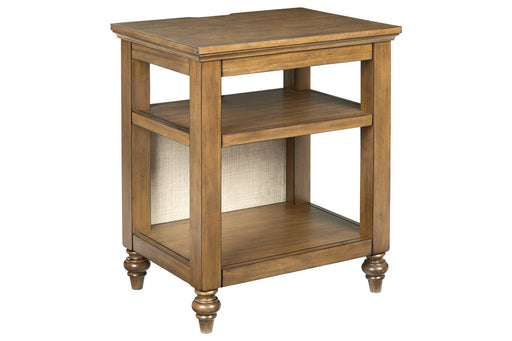 Brickwell Beige/Brown Accent Table - Lara Furniture