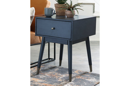 Paulrich Antique Blue Accent Table - Lara Furniture