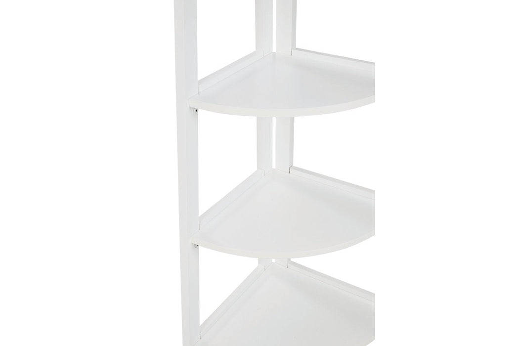 Bernmore White Corner Shelf - Lara Furniture