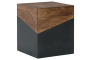 Trailbend Brown/Gunmetal Accent Table - Lara FurnitureTable