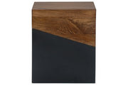 Trailbend Brown/Gunmetal Accent Table - Lara FurnitureTable