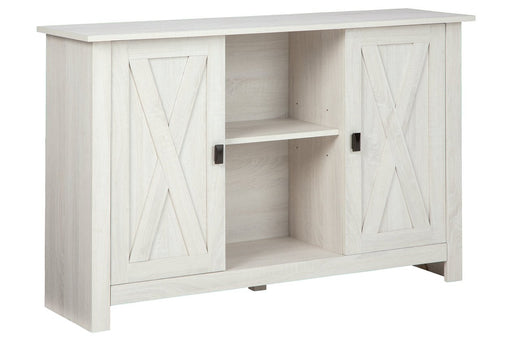 Turnley Distressed White Accent Cabinet - Lara Furniture
