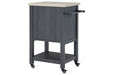 Boderidge Black Bar Cart - Lara Furniture