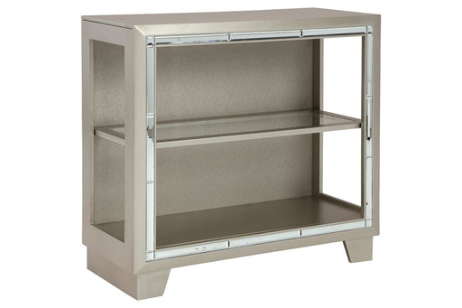 Chaseton Metallic Gray Accent Cabinet - Lara Furniture