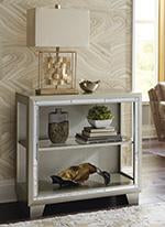 Chaseton Metallic Gray Accent Cabinet - Lara Furniture