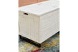 Coltport Distressed White Storage Trunk - Lara Furniture