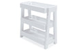 Blariden White Shelf Accent Table - Lara Furniture