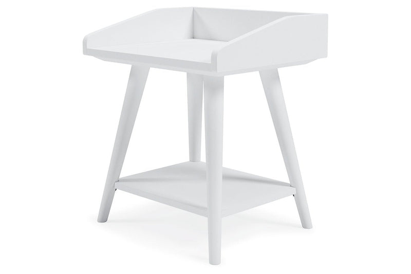 Blariden White Accent Table - Lara FurnitureTable