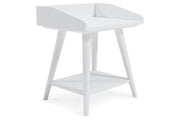 Blariden White Accent Table - Lara FurnitureTable