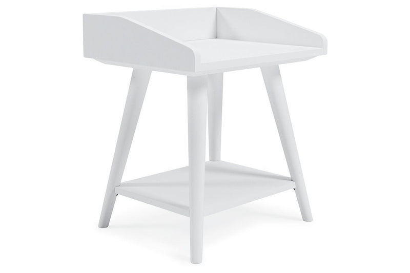 Blariden White Accent Table - Lara FurnitureTable