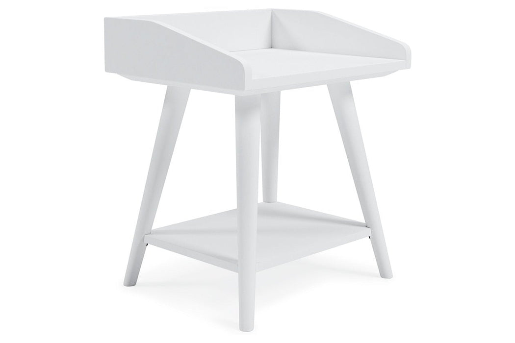 Blariden White Accent Table - Lara Furniture