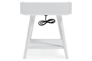 Blariden White Accent Table - Lara FurnitureTable
