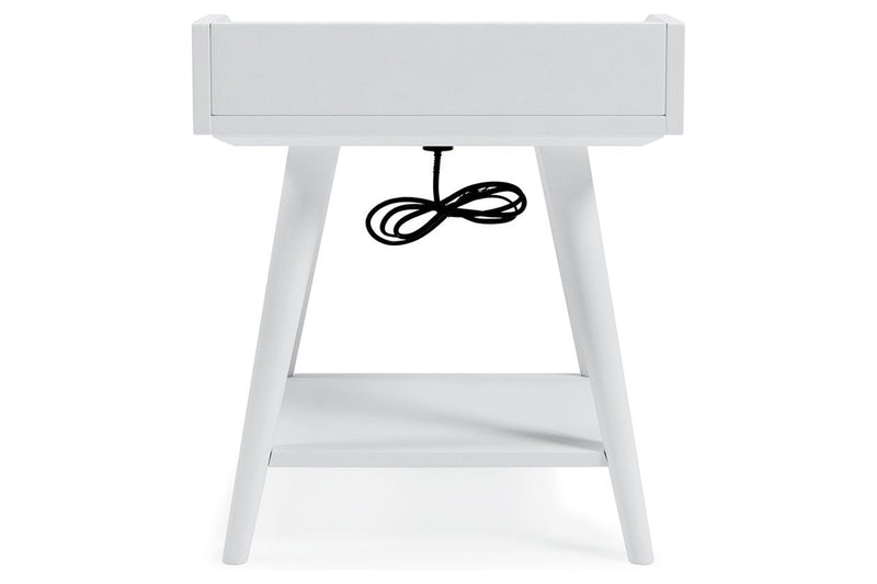 Blariden White Accent Table - Lara FurnitureTable