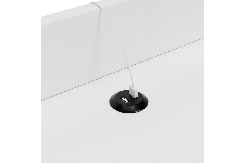 Blariden White Accent Table - Lara FurnitureTable