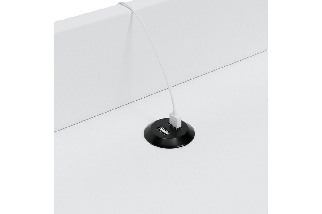 Blariden White Accent Table - Lara Furniture