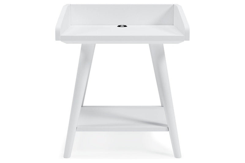 Blariden White Accent Table - Lara FurnitureTable