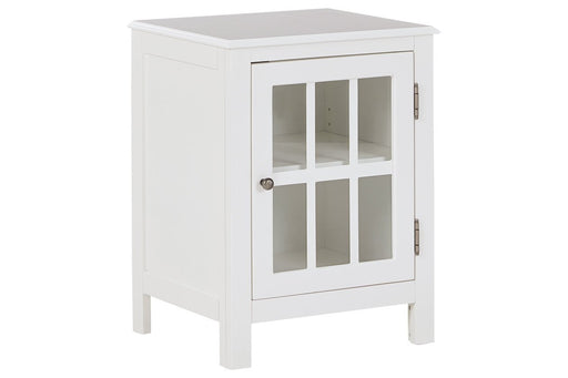 Opelton White Accent Cabinet - Lara Furniture