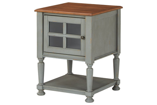 Mirimyn Gray/Brown Accent Cabinet - Lara Furniture