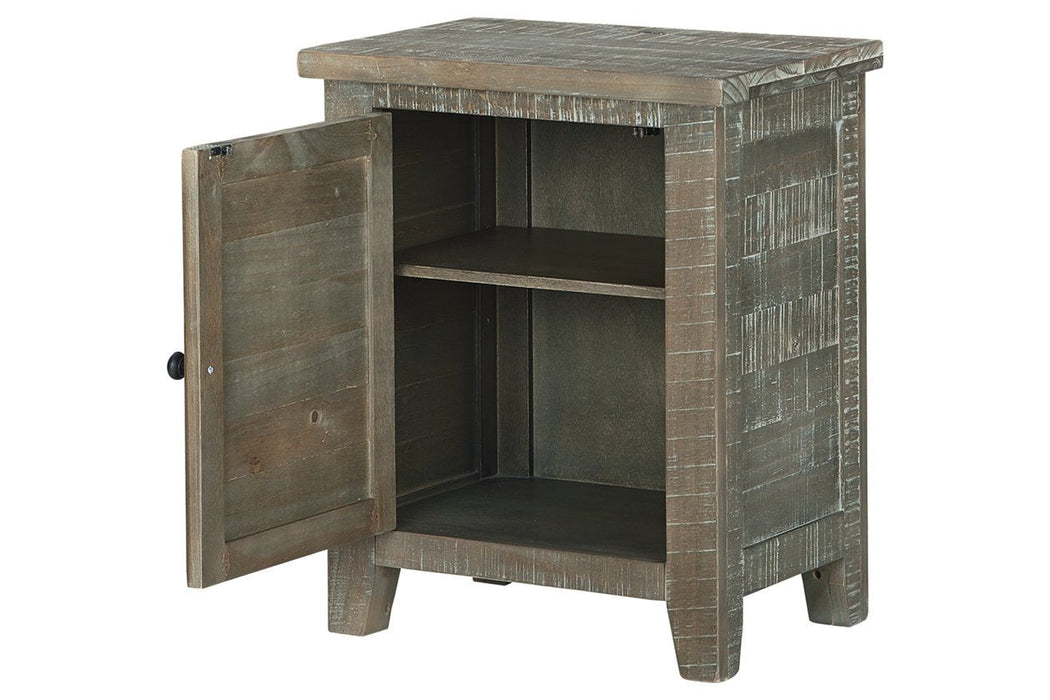 Pierston Gray Accent Cabinet - Lara Furniture