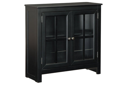 Nalinwood Black Accent Cabinet - Lara Furniture
