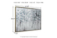 Breckin Blue/Gray/White Wall Art - Lara Furniture