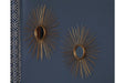 Doniel Antique Gold Finish Accent Mirror (Set of 2) - Lara Furniture