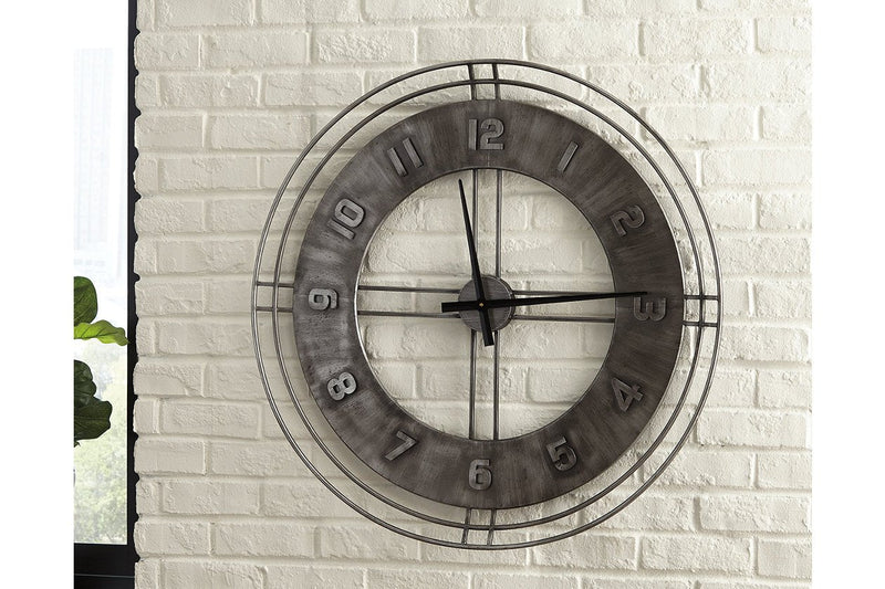 Ana Sofia Antique Gray Wall Clock - Lara FurnitureOther Products