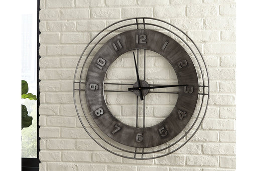 Ana Sofia Antique Gray Wall Clock - Lara Furniture