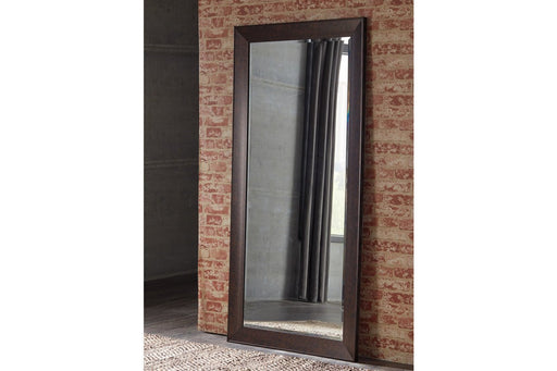Duha Brown Floor Mirror - Lara Furniture